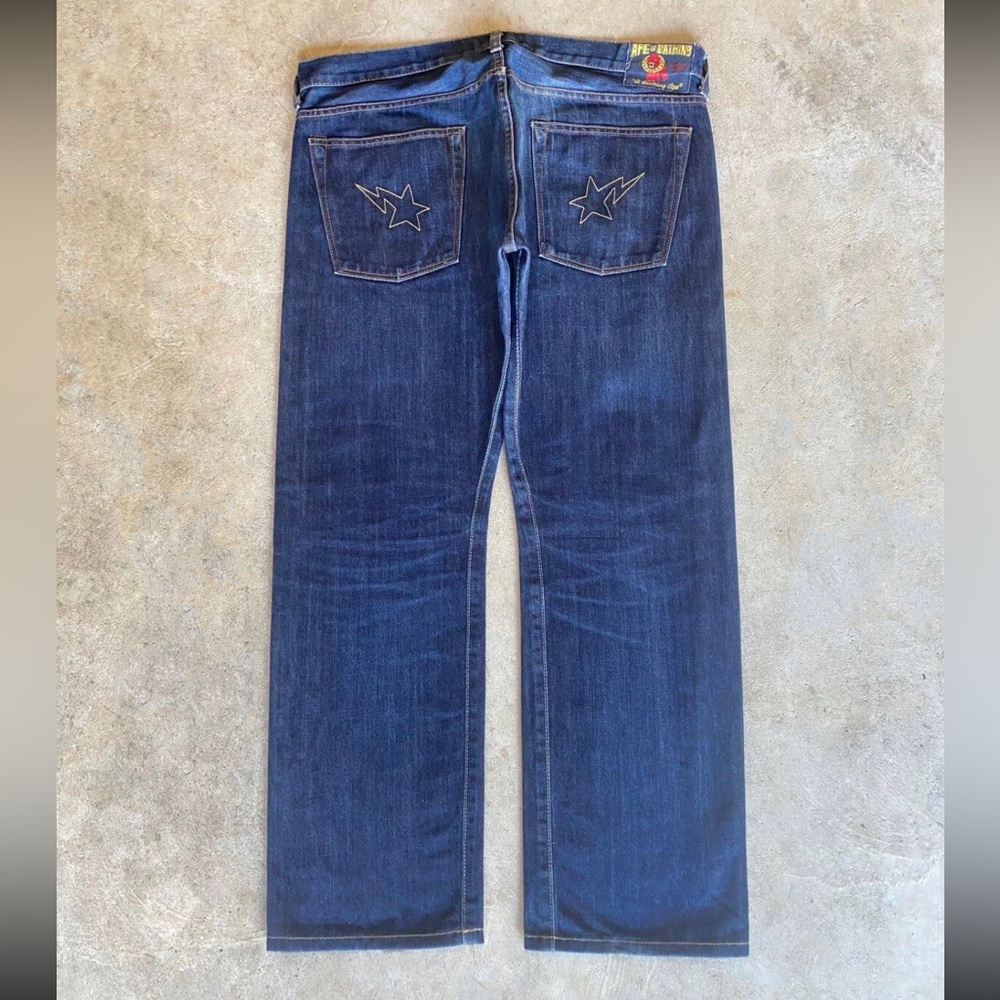 Bathin Ape Star Bape Jeans